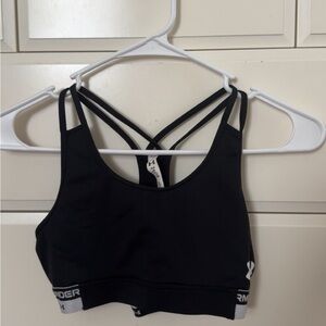 Under Armour Women's Black Strappy Sports Bra